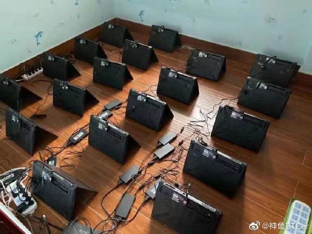 laptops mining